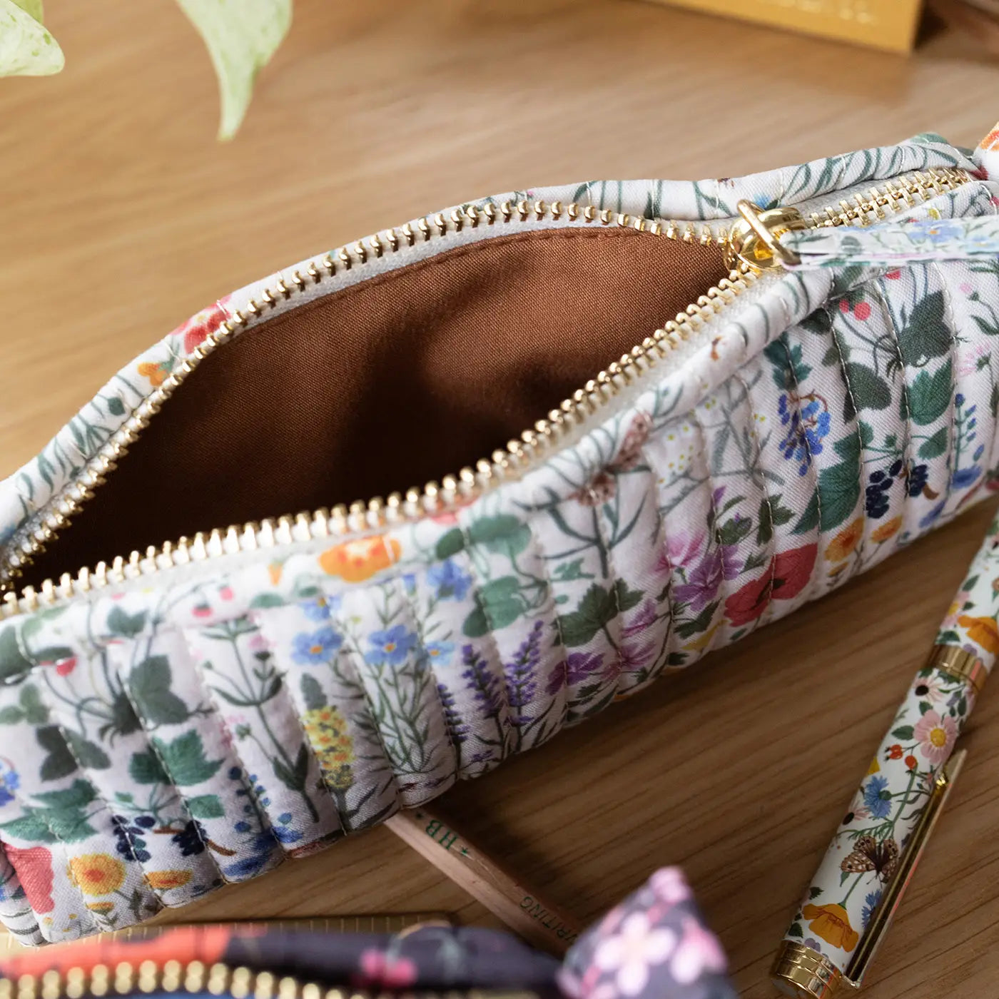 Botanica Paper Co Botanist Cotton Quilted Pencil Pouch