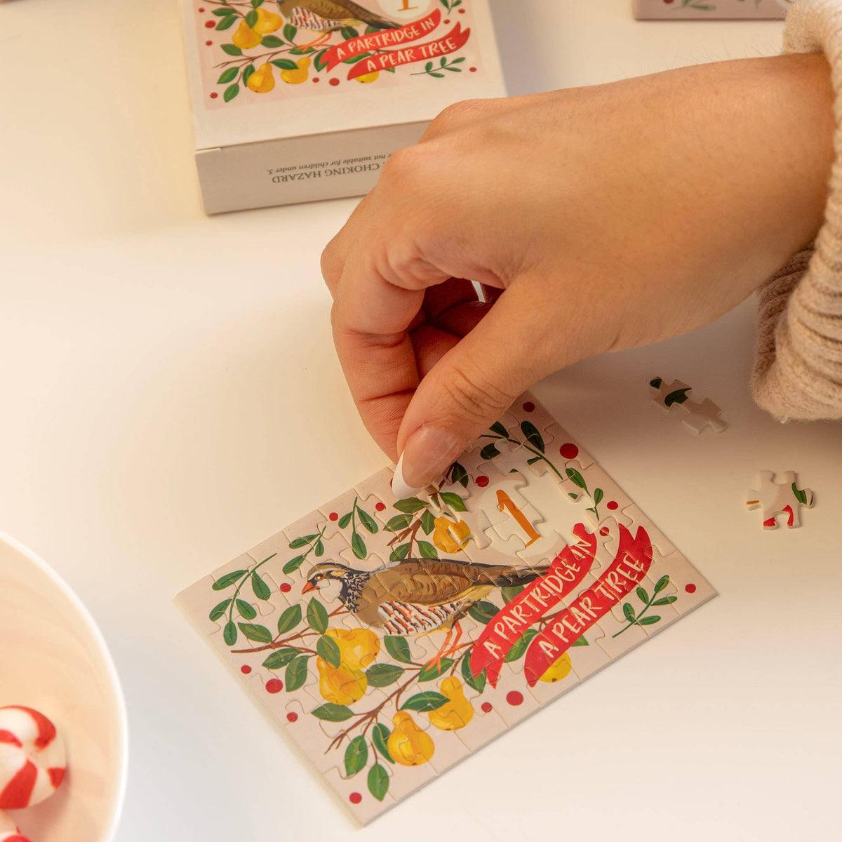 12 Days of Christmas Mini Puzzle Set of 12