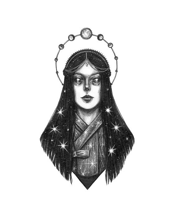Dalnim - Korean Goddess of the Moon Print