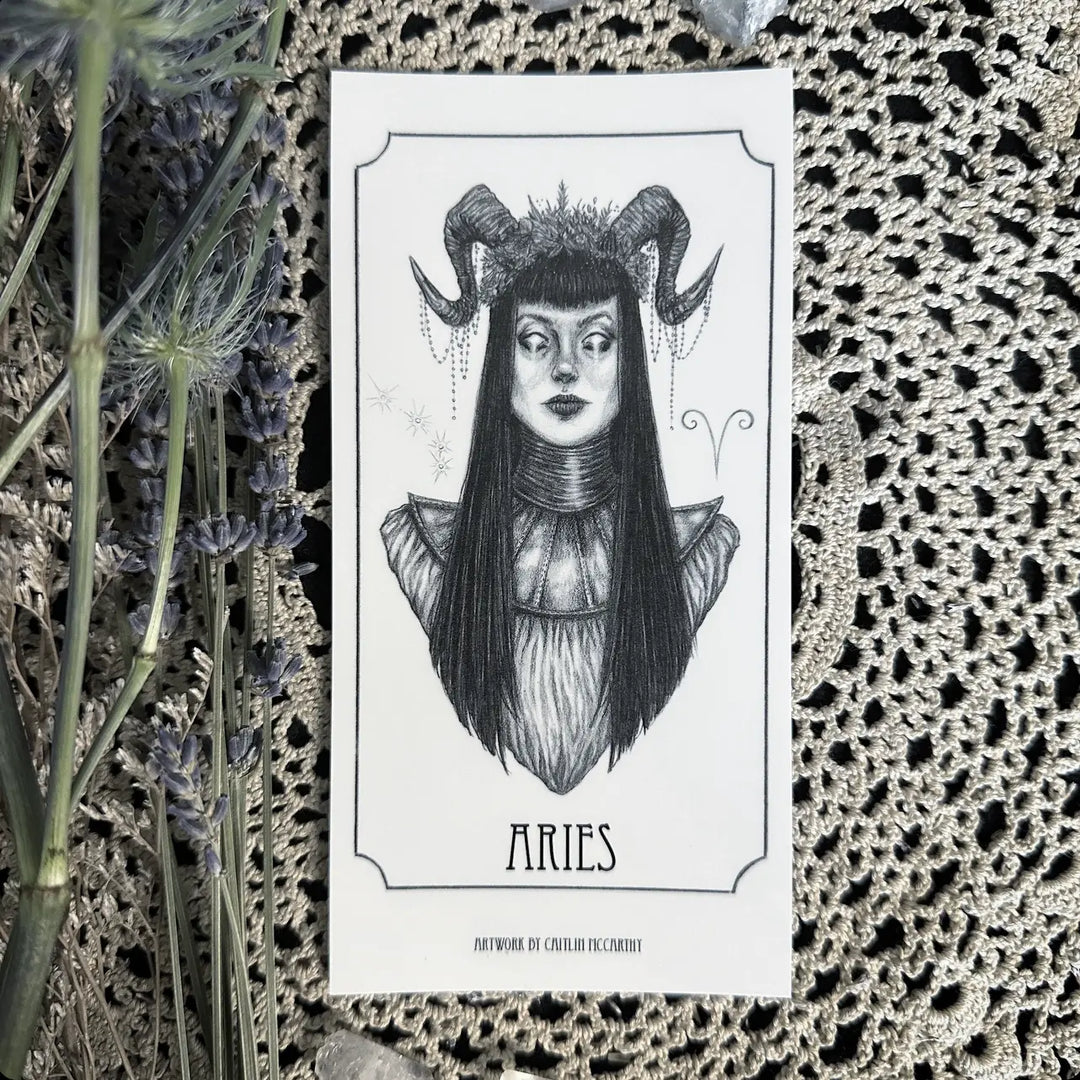 Aries Devotional Candle Sticker