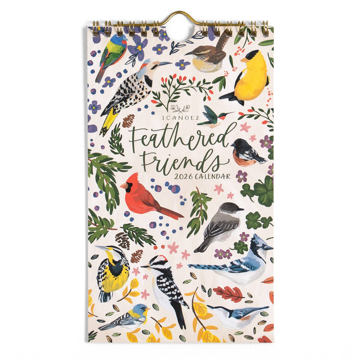 2026 Feathered Friends Birds Petite Wall Calendar