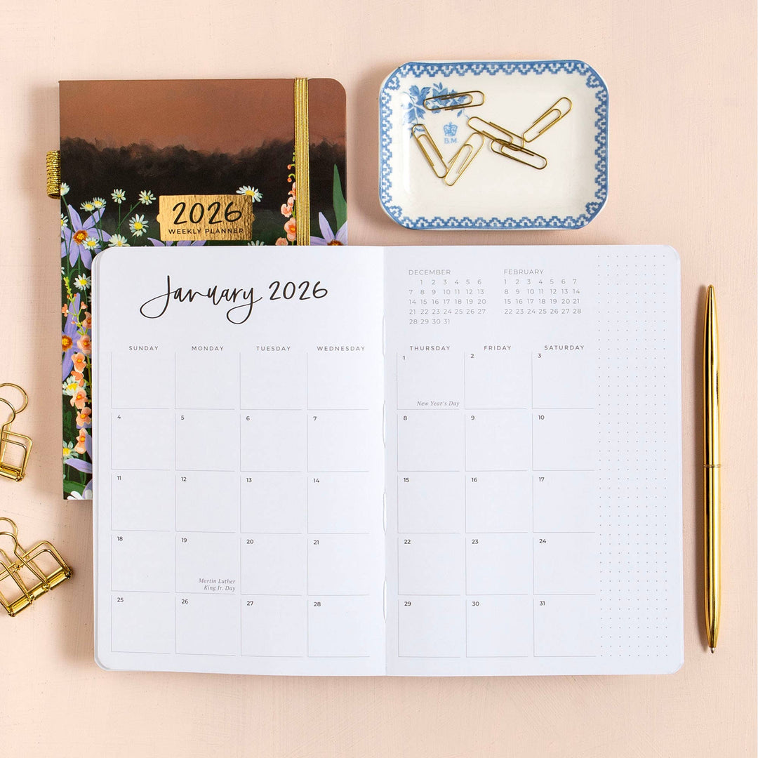 2026 Augustine Floral Petite Planner