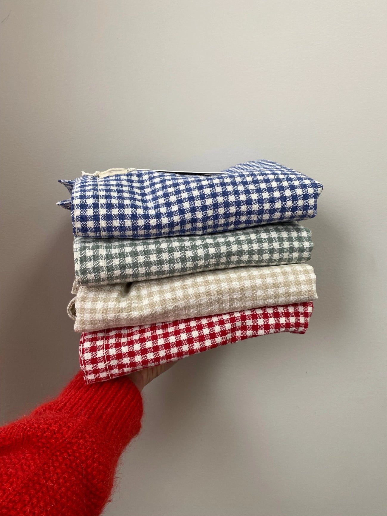 Farmstand Gingham Organic Cotton Tote Bag - 4 Shades