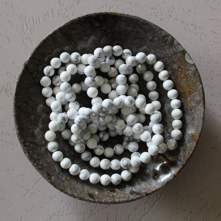 Howlite - Crystal Bracelet