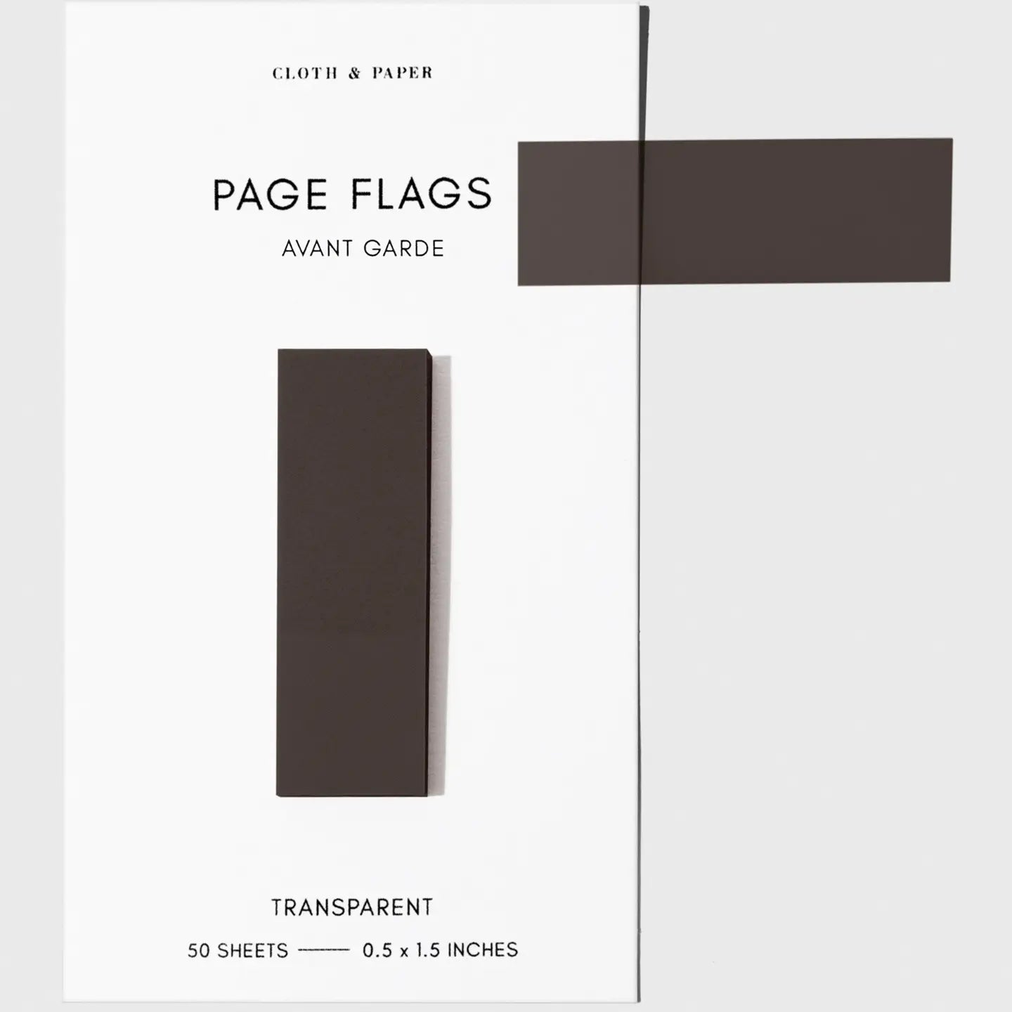 Slim Transparent Page Flags - 30 Colors