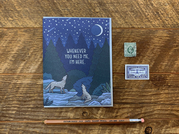 Howling Wolves Card