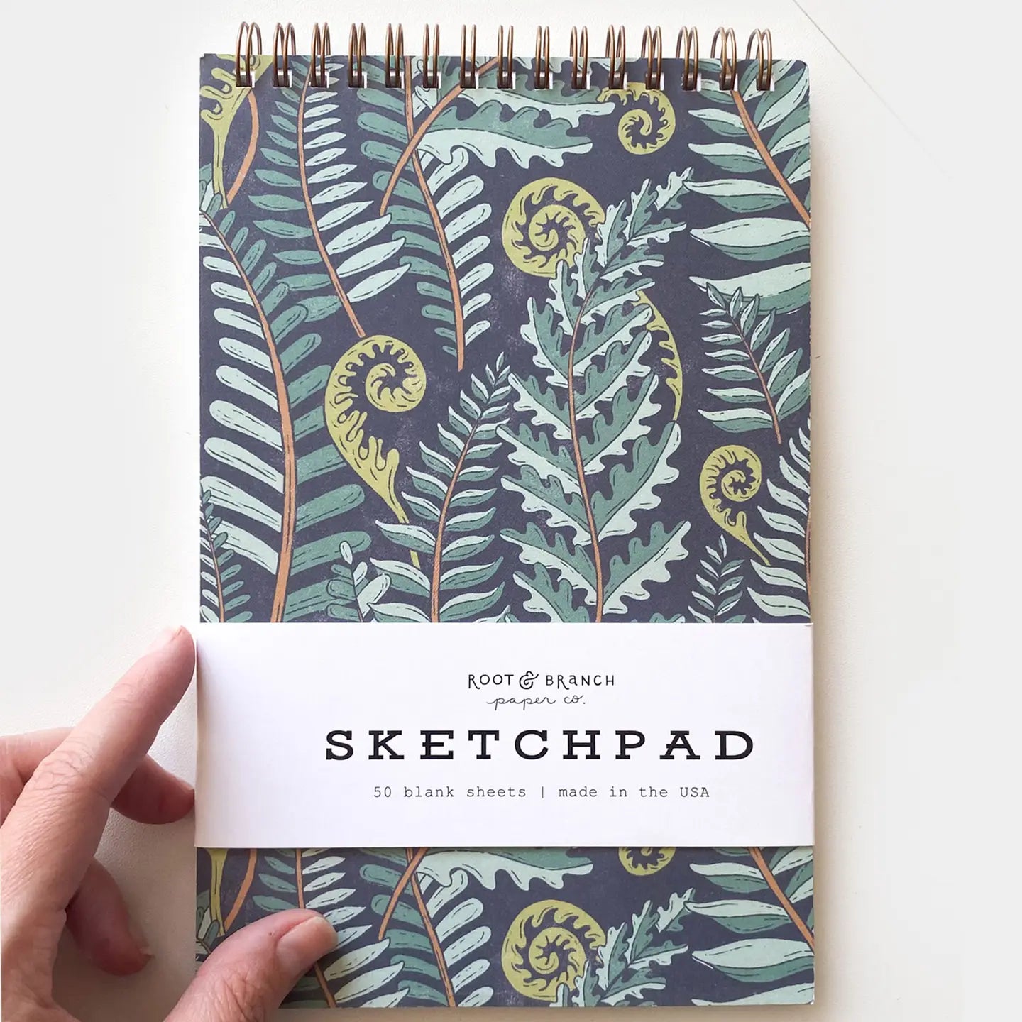 Forest Fern Spiral Bound Sketchpad