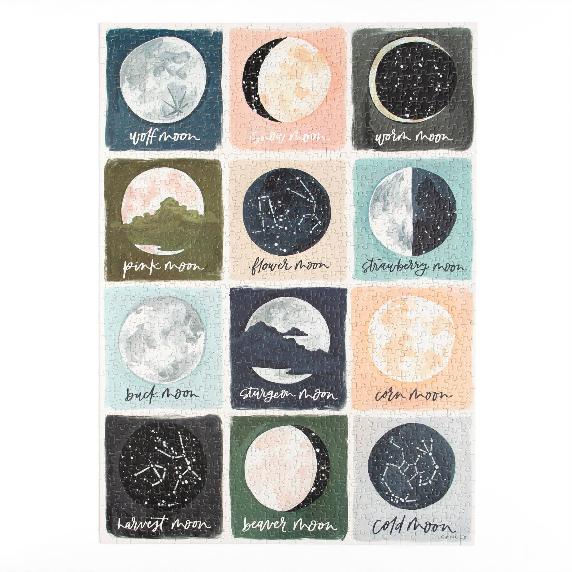 Painted Moons - 1000 Piece Puzzle