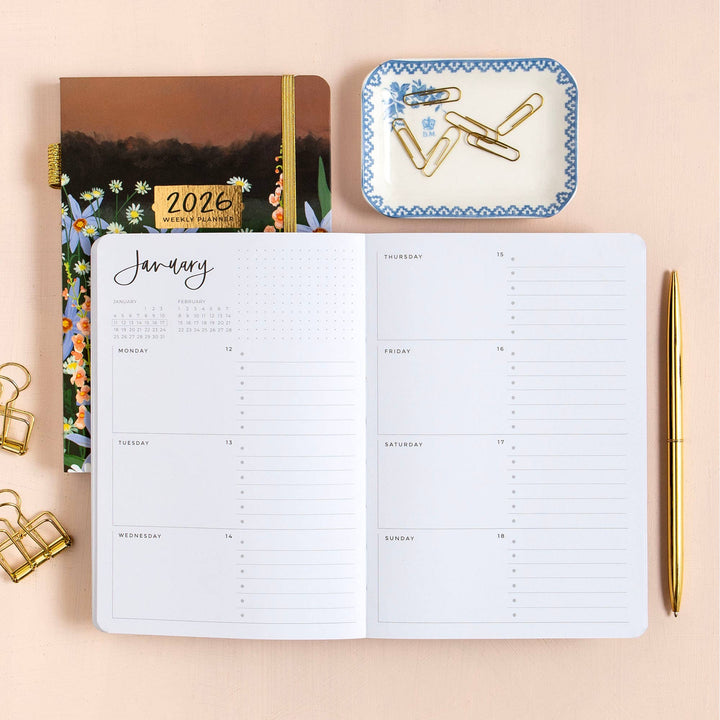 2026 Augustine Floral Petite Planner