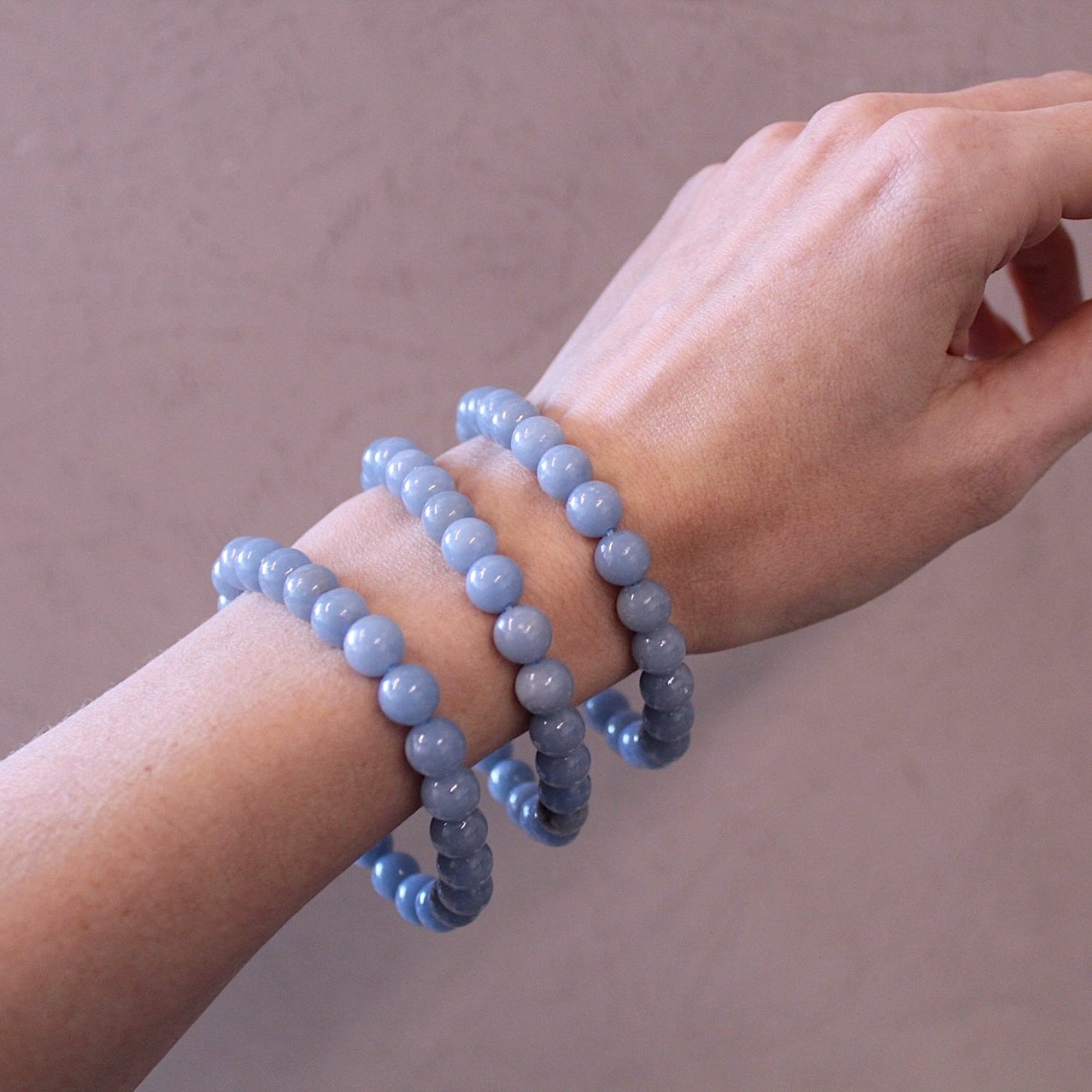 Angelite - Crystal Bracelet