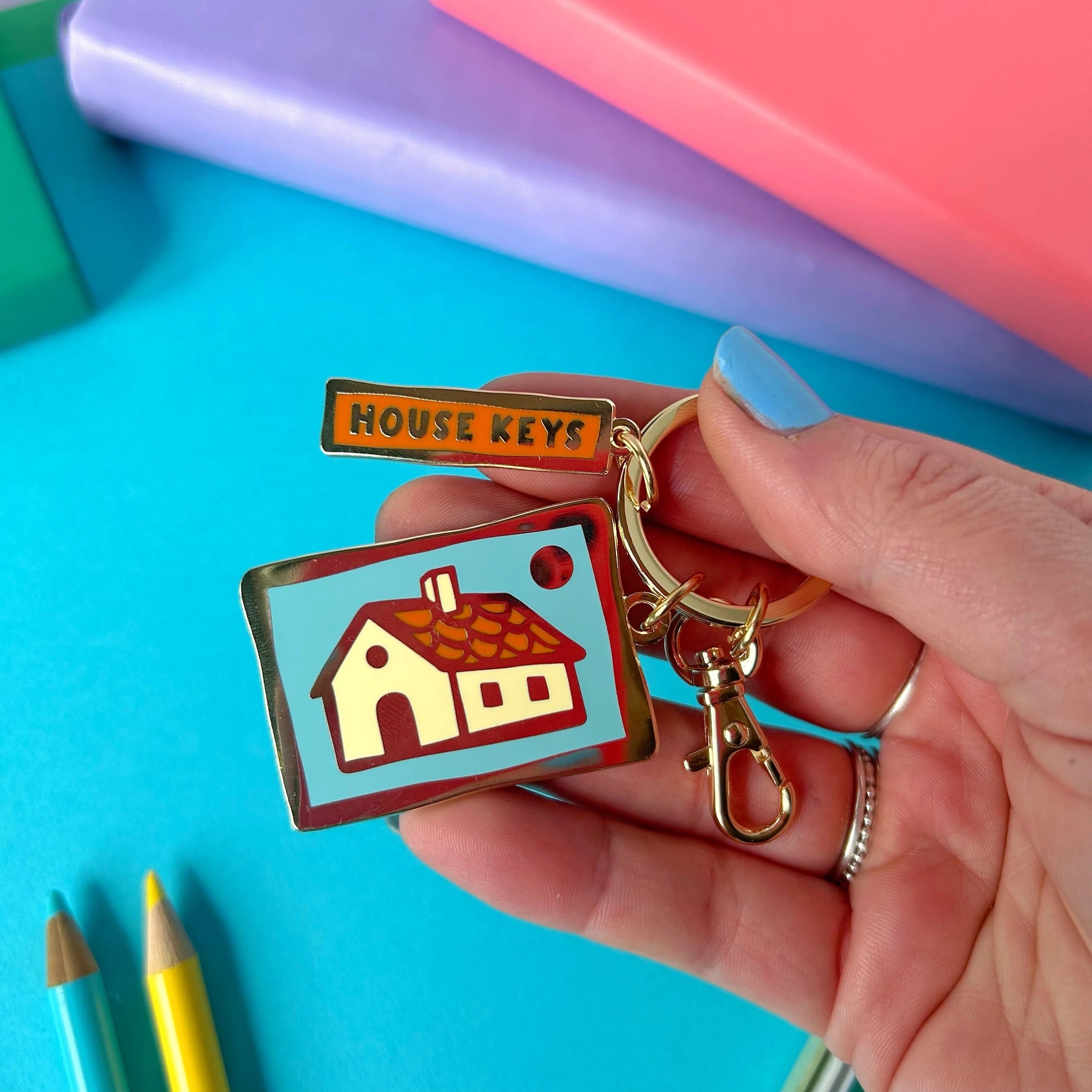 House Keys Keyring
