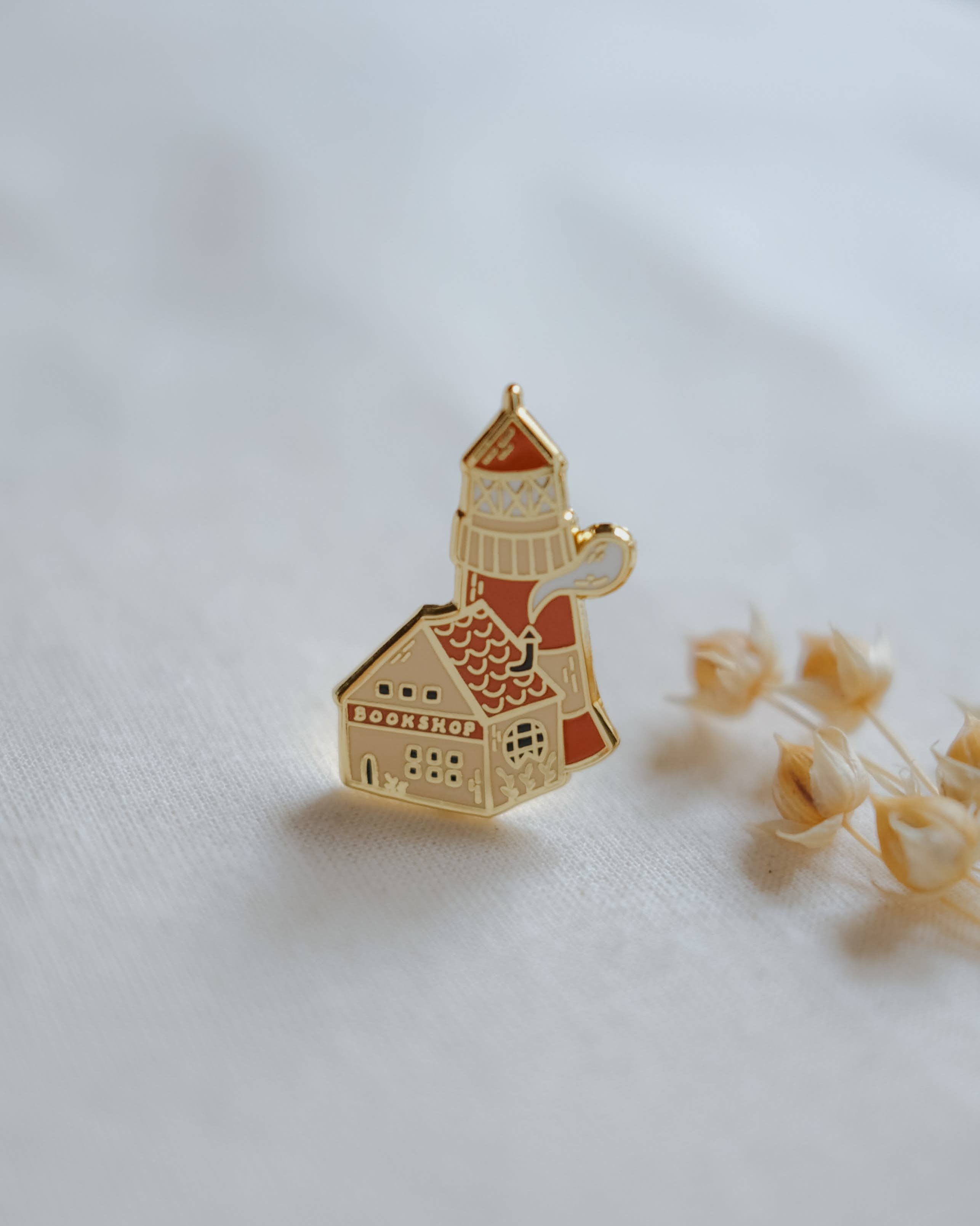 Lighthouse Bookshop Pin