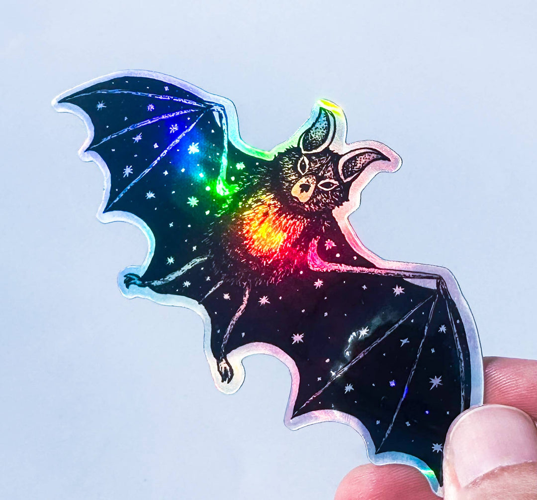 Holographic Bat Sticker