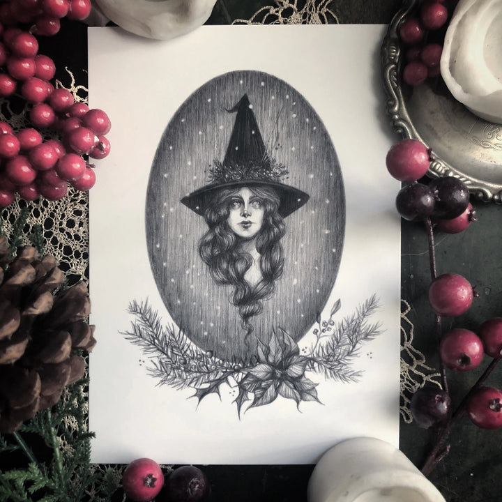 Yule Witch Print