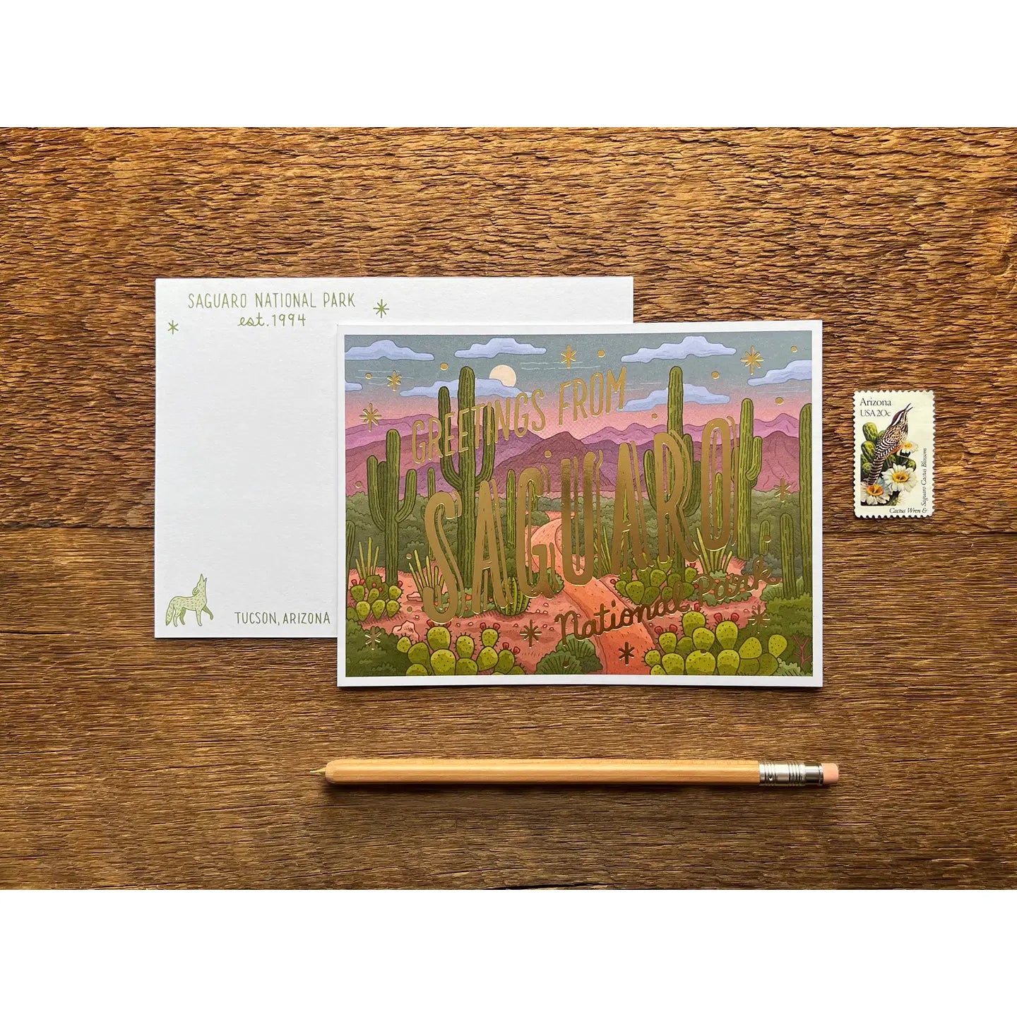 National Parks Foiled Postcards - 15 Parks