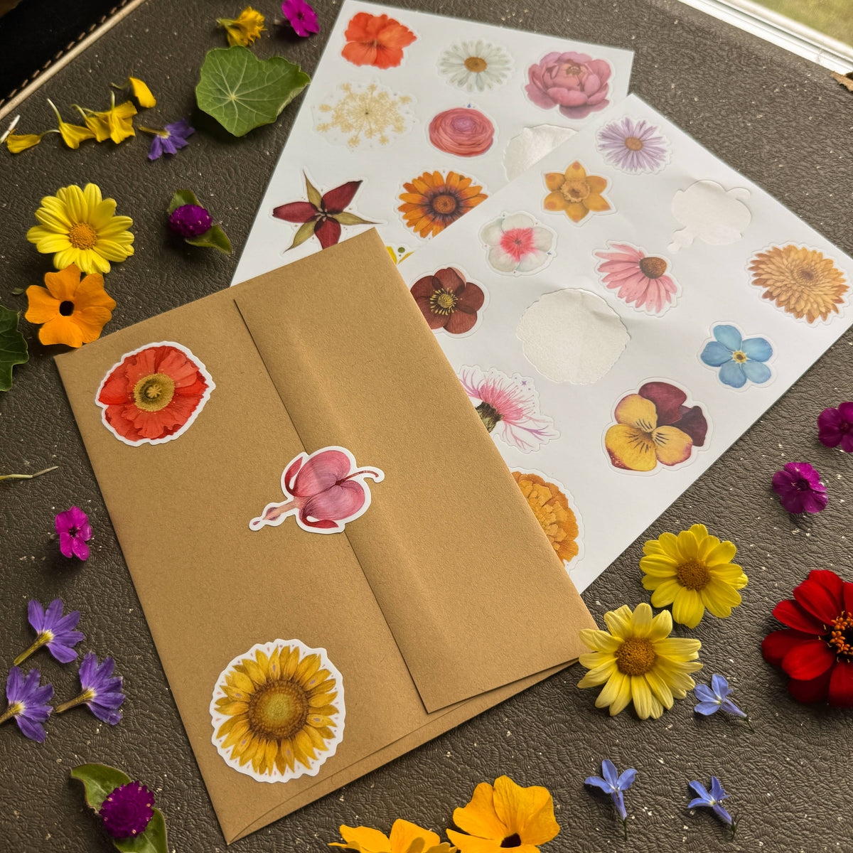 Blooming Alphabet Sticker Sheet Set