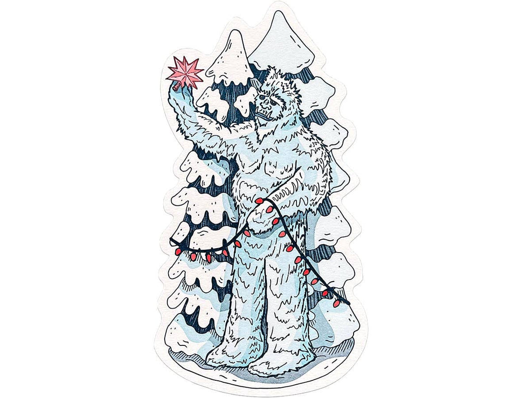 Yeti Letterpress Postcard