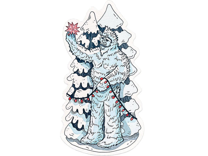 Yeti Letterpress Postcard