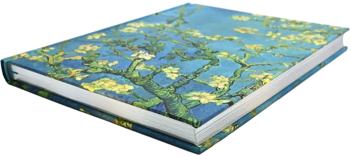 Vincent Van Gogh's painting branches of an almond tree in blossom graces the cover of this gorgeous journal. crisp writing pages provide plenty of space for personal reflections, sketching, or recording favorite quotations or poe