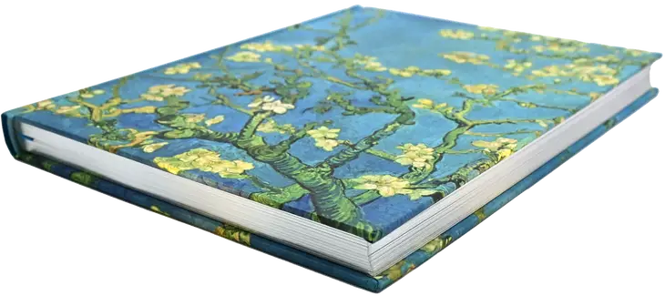 Vincent Van Gogh's painting branches of an almond tree in blossom graces the cover of this gorgeous journal. crisp writing pages provide plenty of space for personal reflections, sketching, or recording favorite quotations or poe