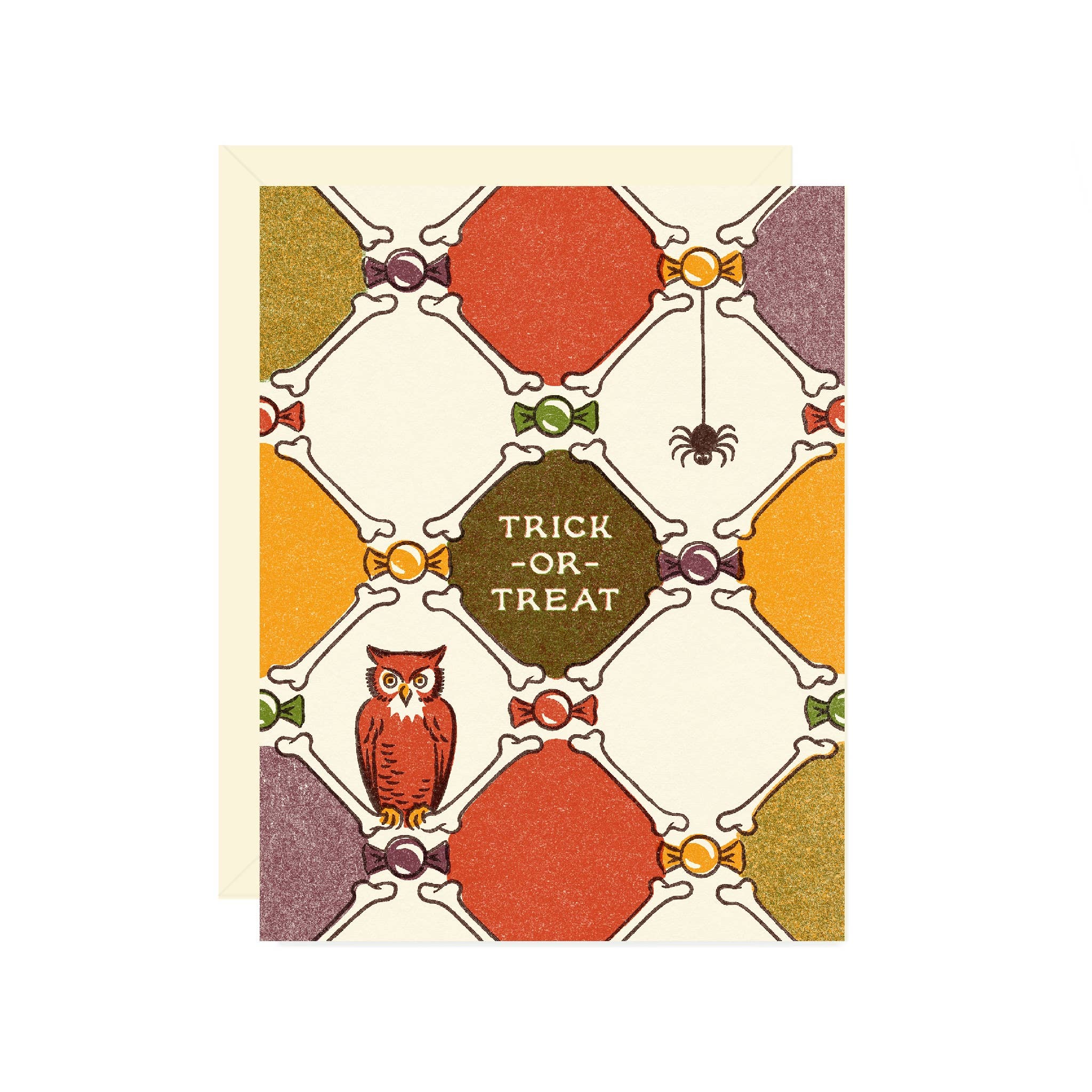 Trick-or-Treatin' Owl Halloween Card
