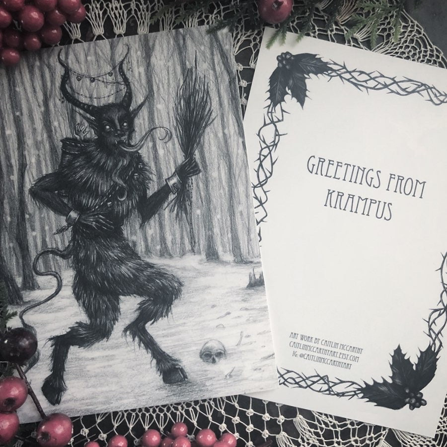 Greetings From Krampus Card