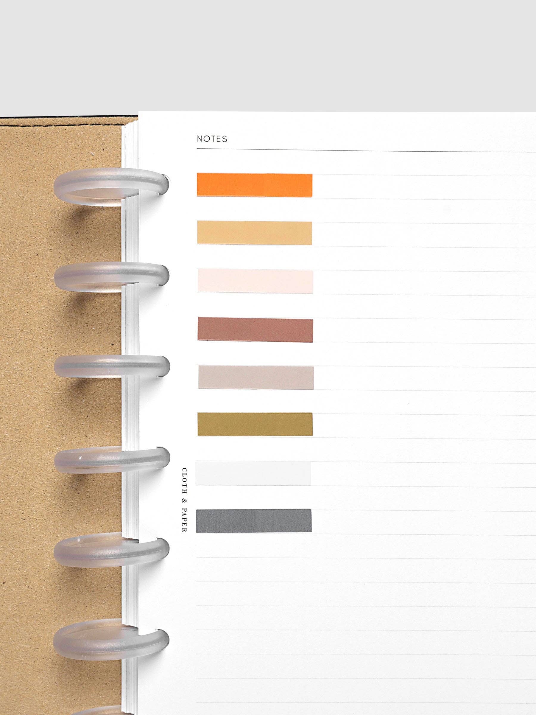 Transparent Page Pins - 8 Shades