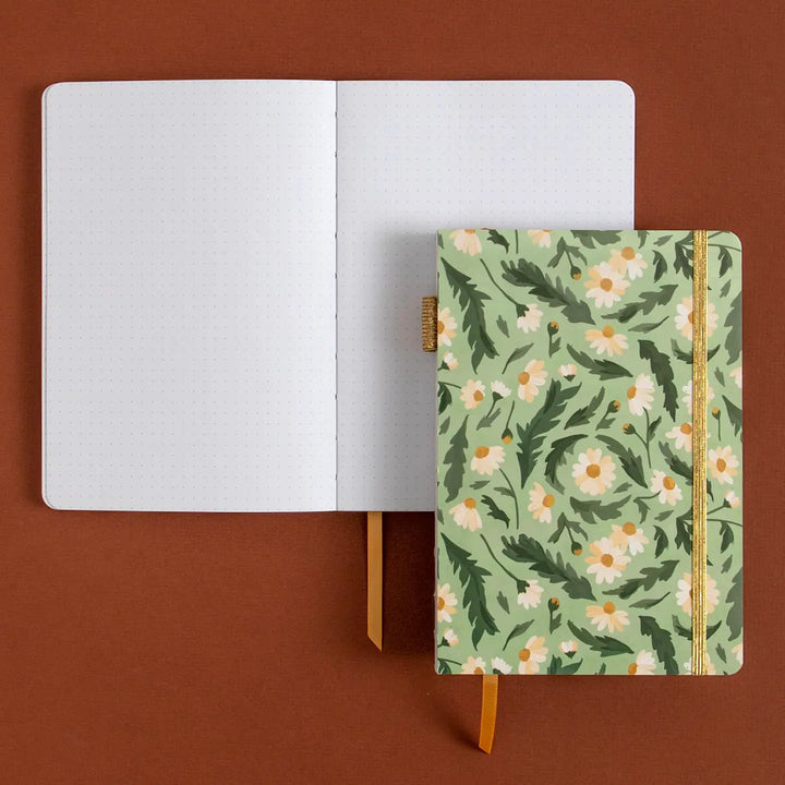 Summer Flower Dot Grid Journal