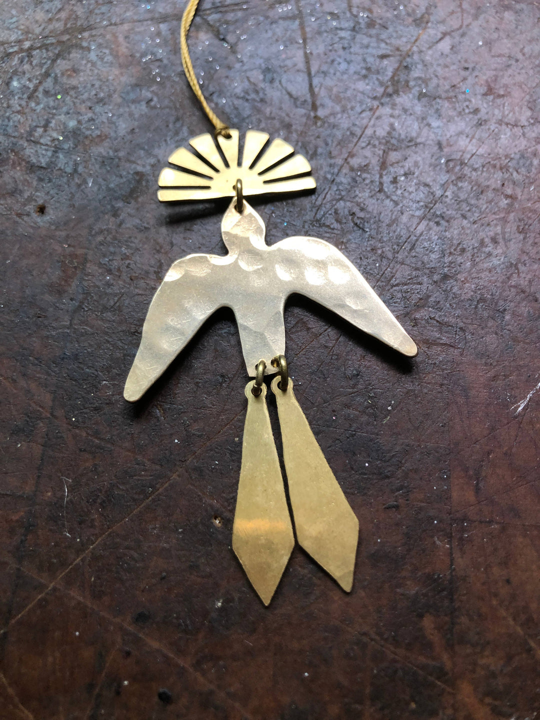 Sun Chaser Brass Ornament