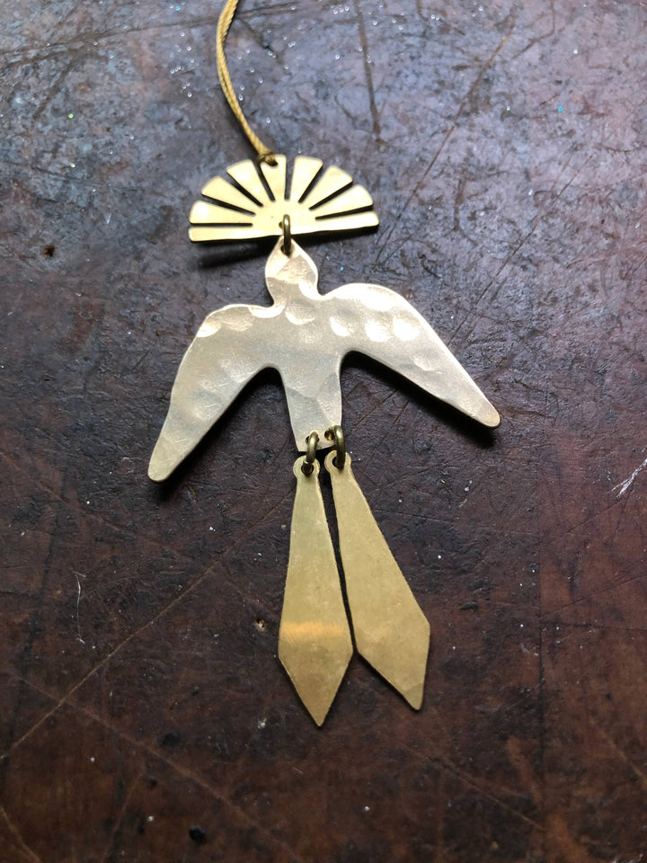 Sun Chaser Brass Ornament