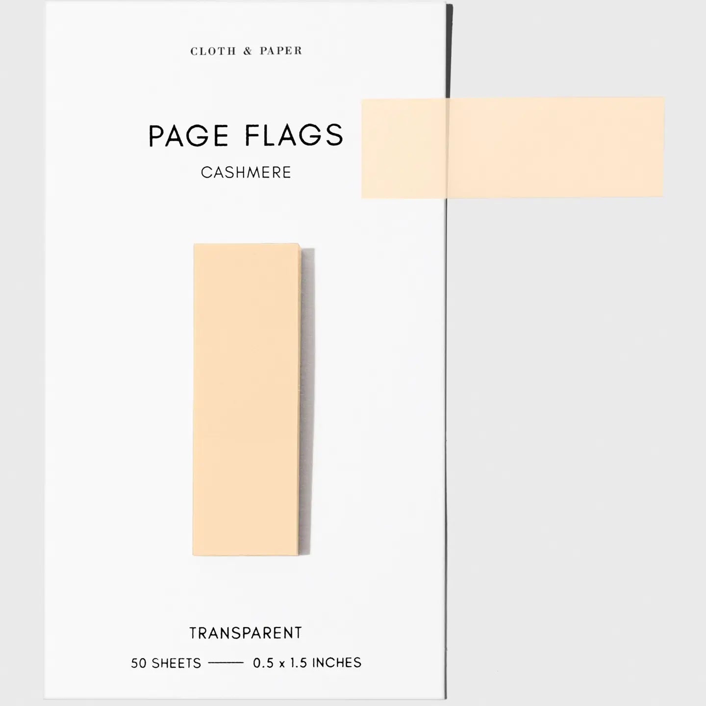 Slim Transparent Page Flags - 30 Colors