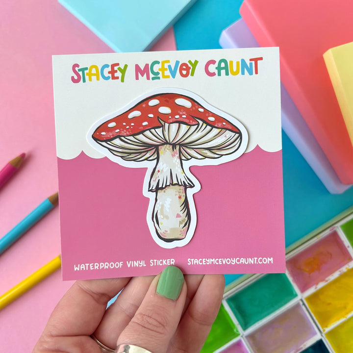 Red Mushroom Sticker