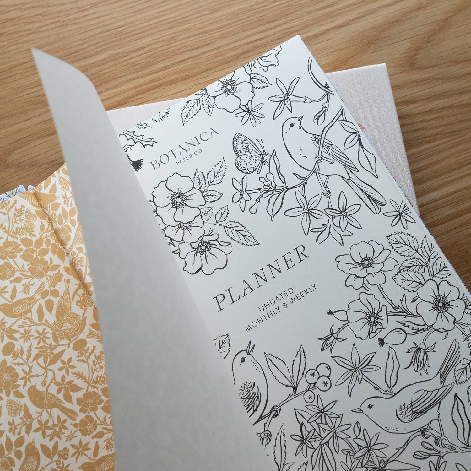 Song Birds Linen Undated Planner