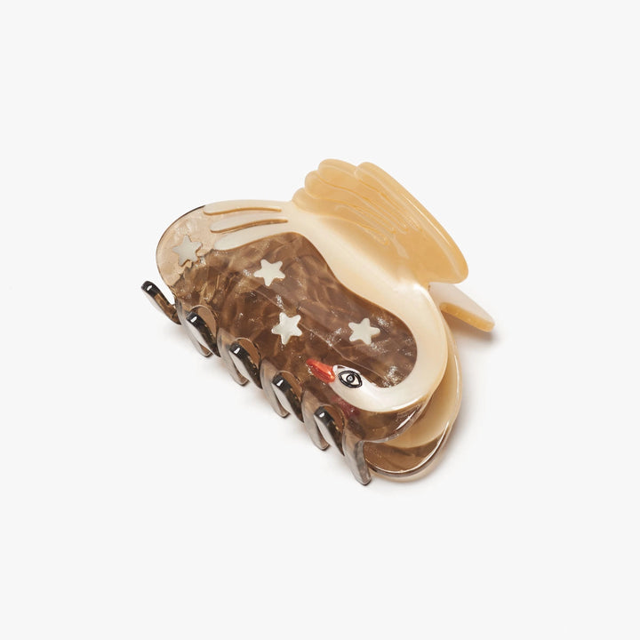 Cygnus Swan and Stars Celestial Hair Claw Clip