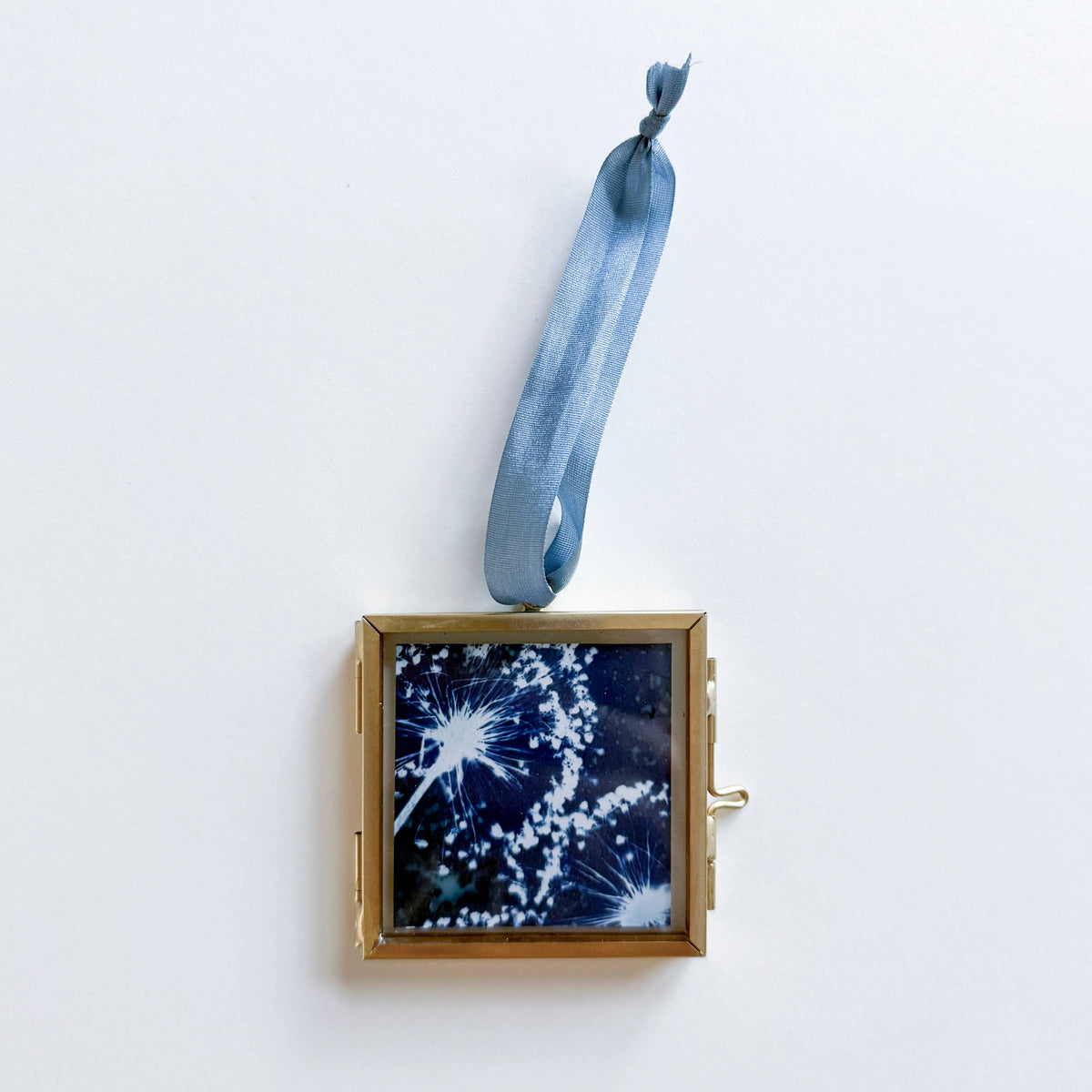 Mini Allium Cyanotype Hanging Ornament