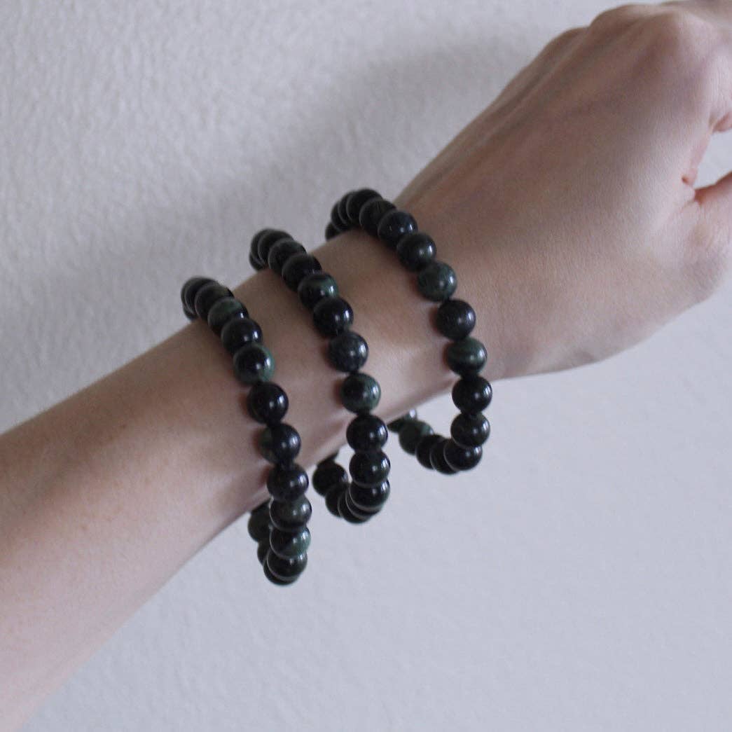 Kambaba Jasper - Crystal Bracelet