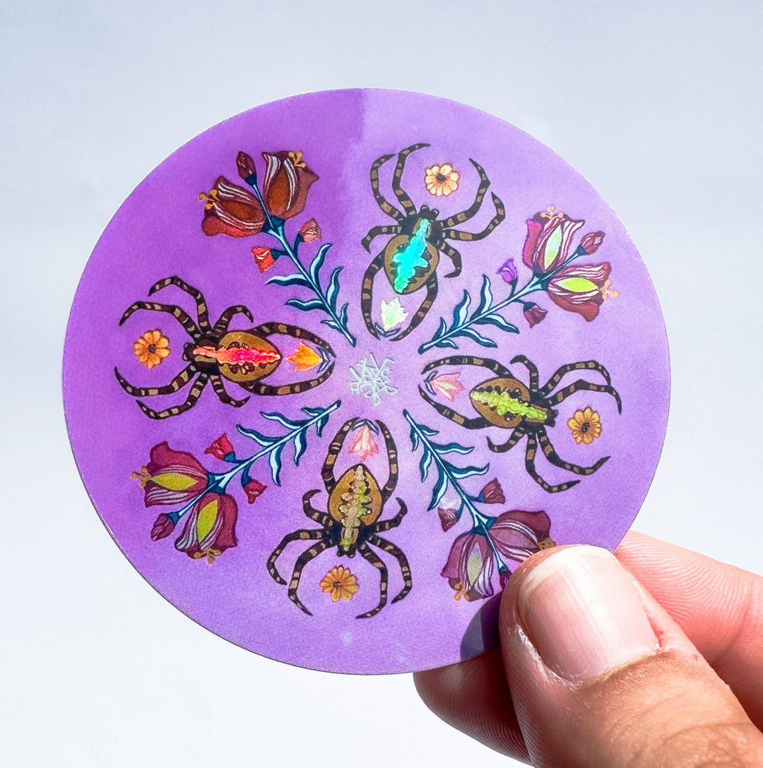 Holographic Creativity Spider Sigil Sticker