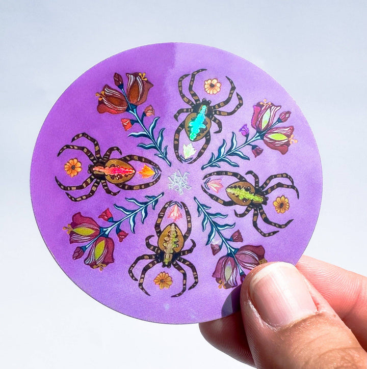 Holographic Creativity Spider Sigil Sticker
