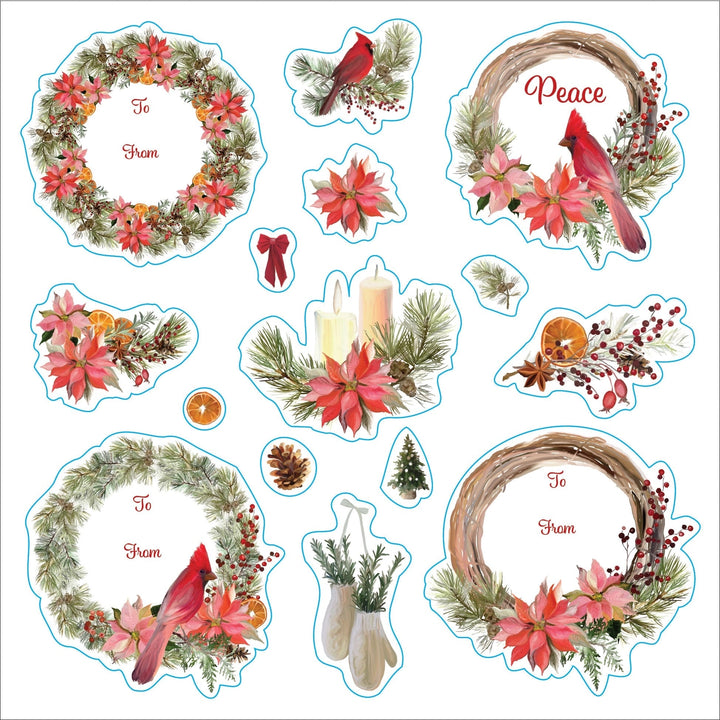 Merry & Bright Christmas Festive Sticker Book