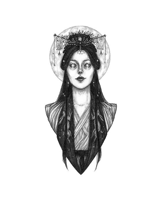 Chang'e - Chinese Goddess of the Moon Print