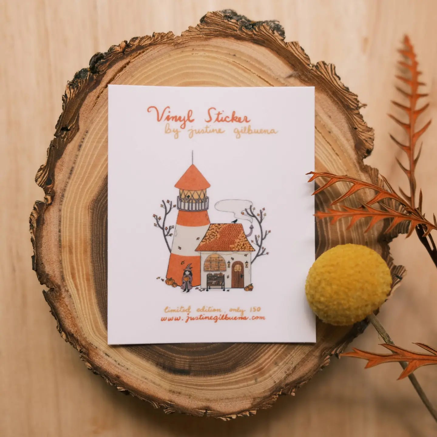 Spooky Lighthouse Bookshop Sticker