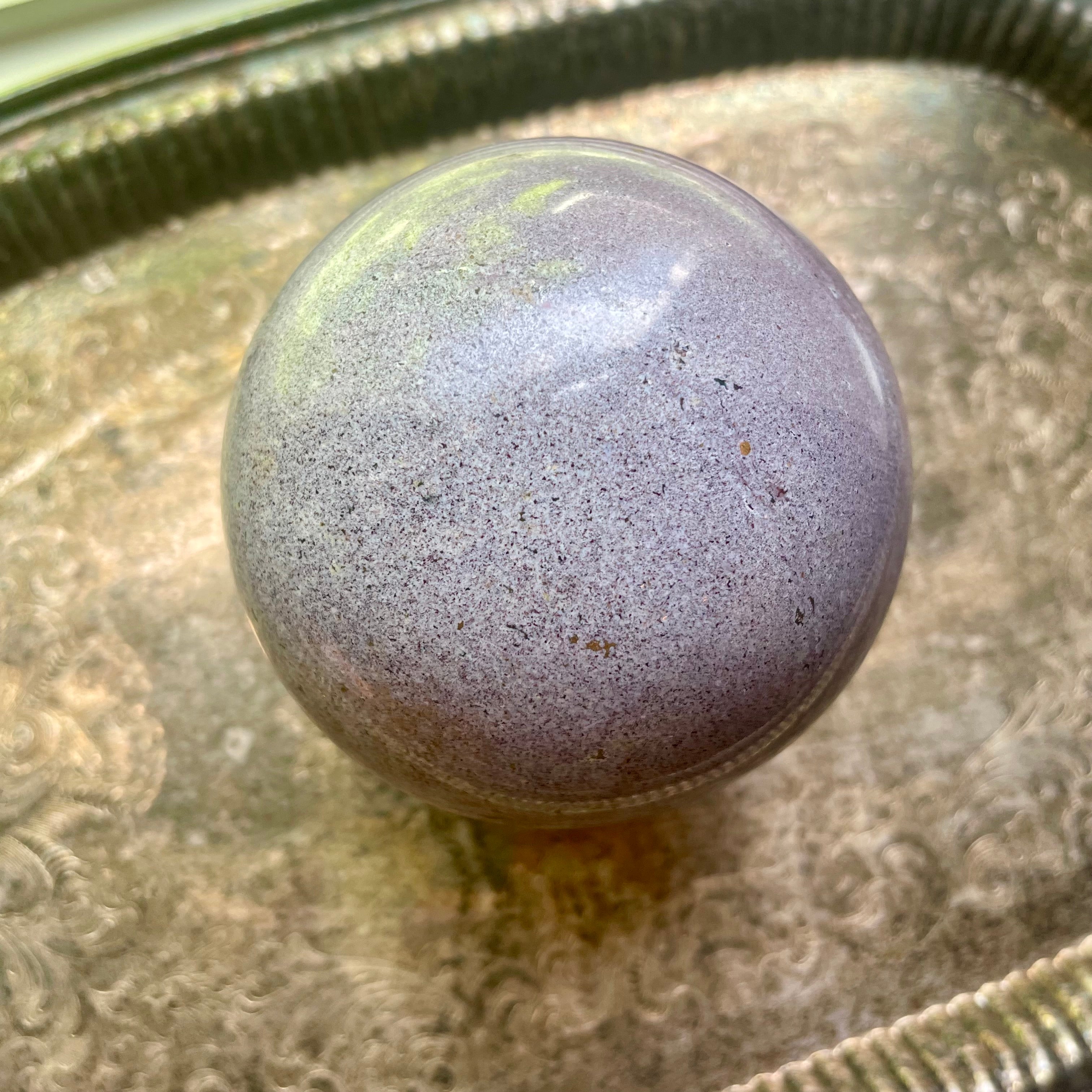 Jumbo Ocean Jasper Crystal Sphere - Mystic Mulberry Jam