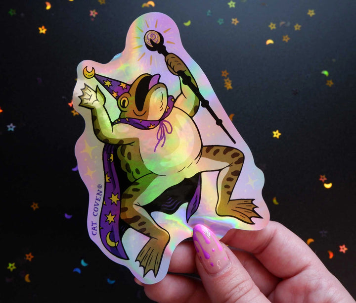 Holographic Merlin Toad Sticker