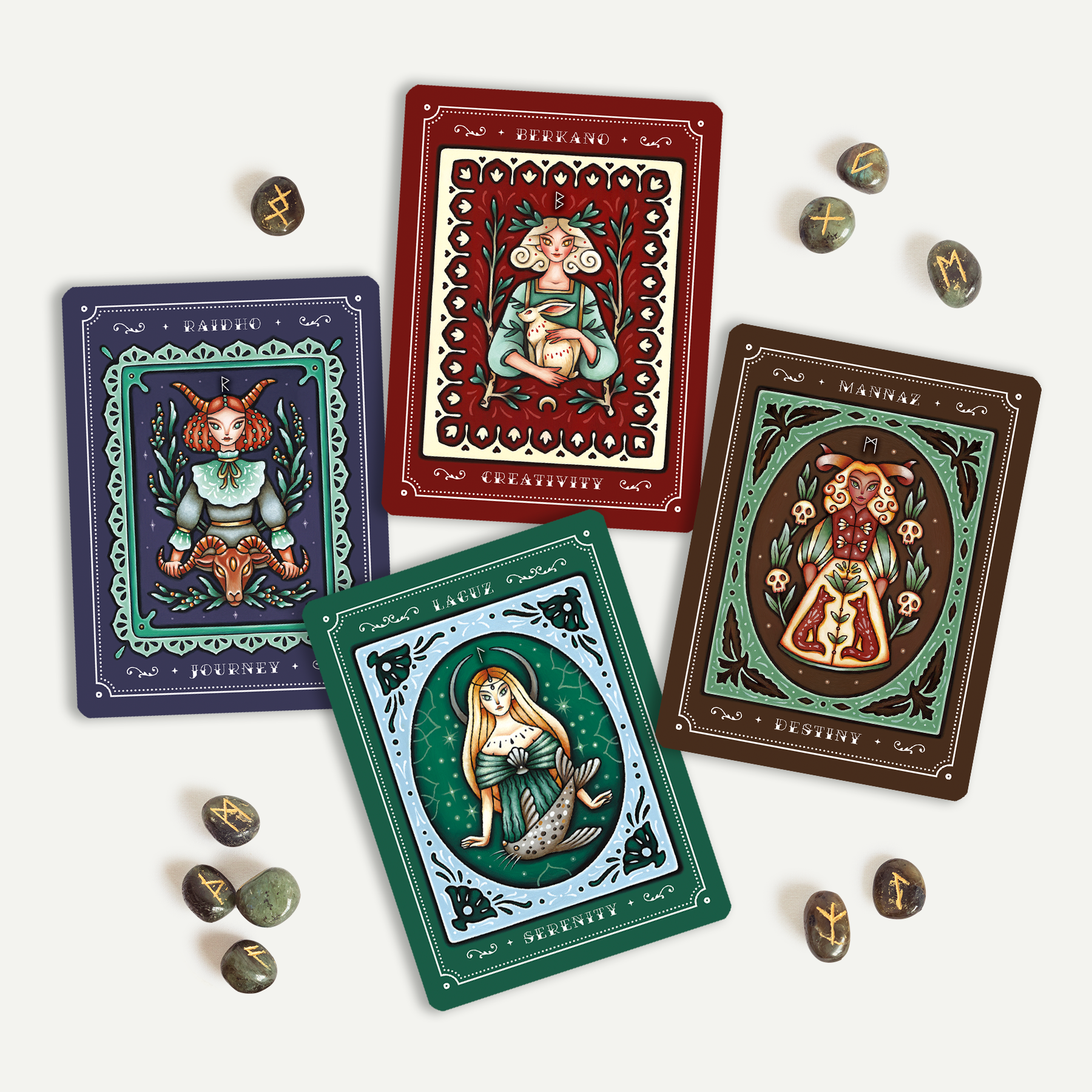 Feminine Wisdom Rune Oracle Deck