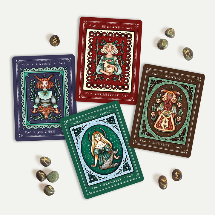 Weird Weavings: Threads Of Feminine Wisdom Rune Oracle Deck