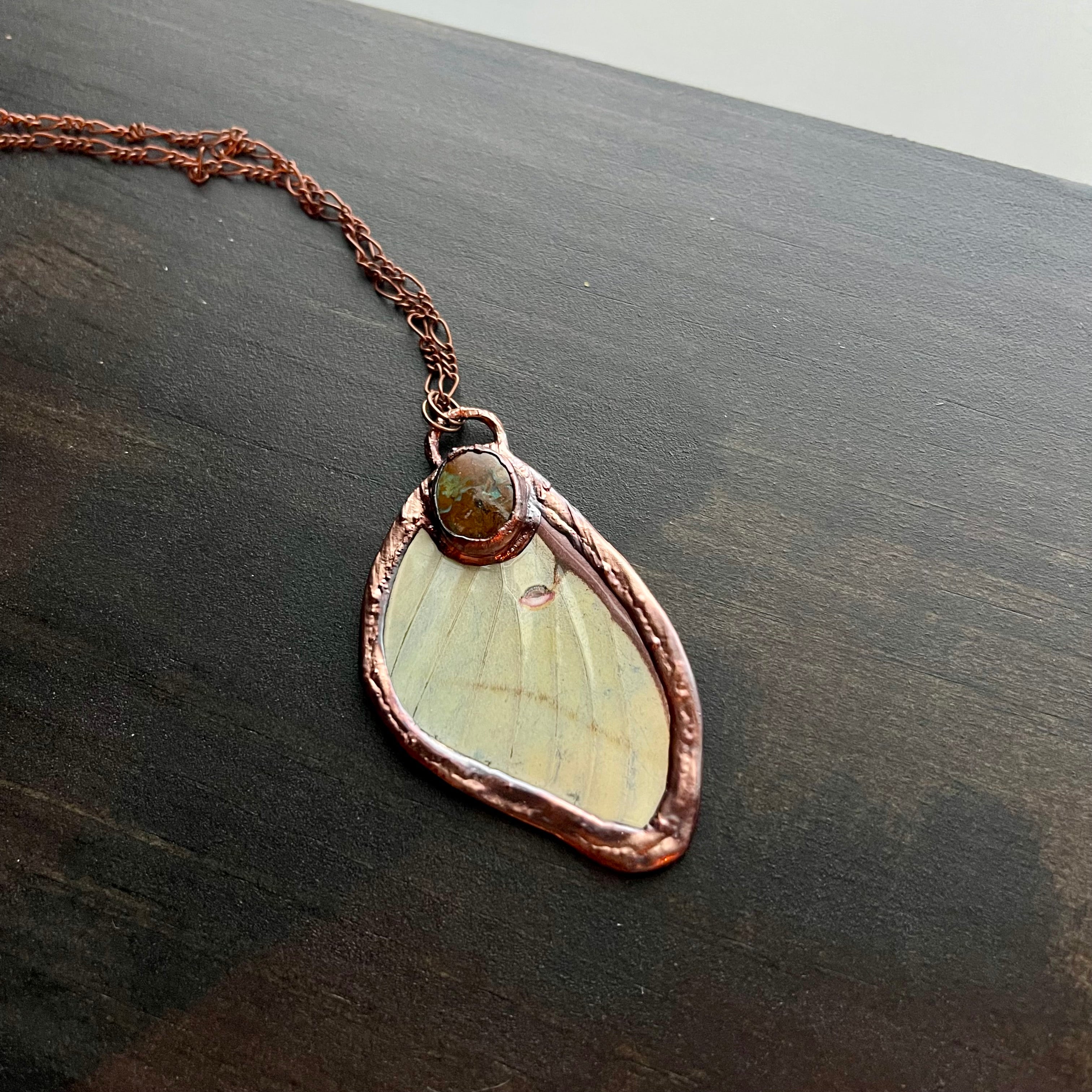 Butterfly Wing and Crystal Necklaces