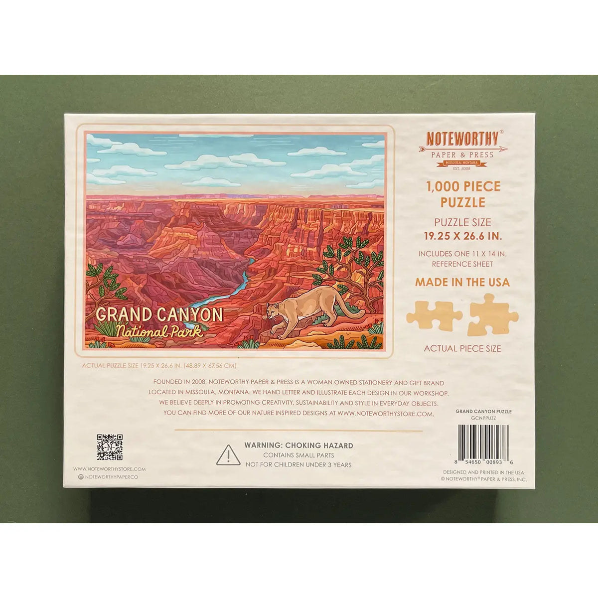 National Parks 1000 Piece Puzzles - 4 Park Options