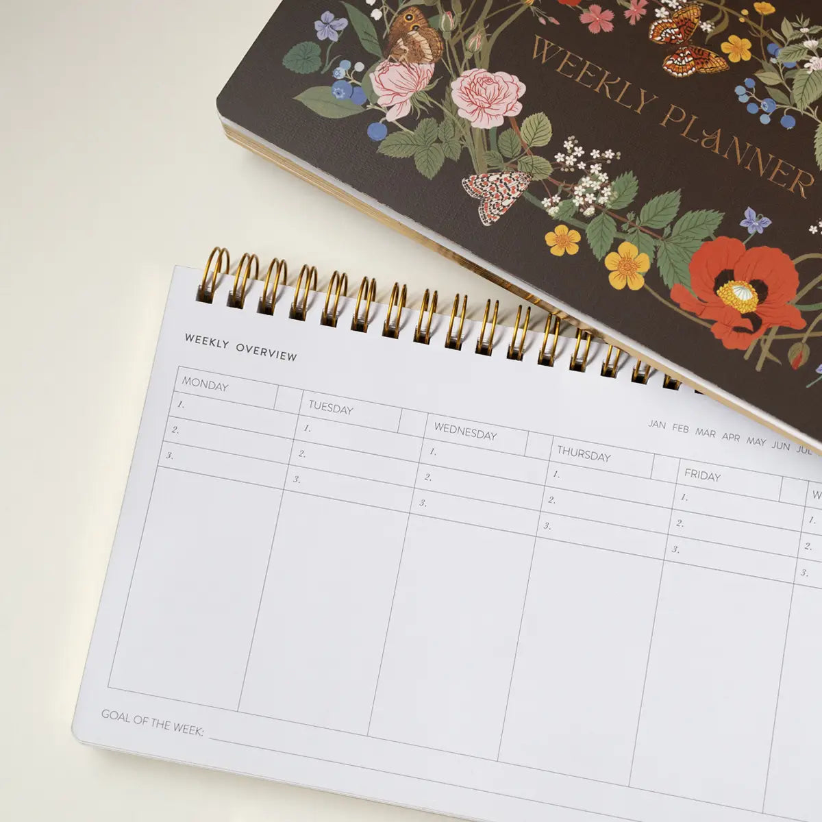 Wild Flowers Undated Weekly Planner