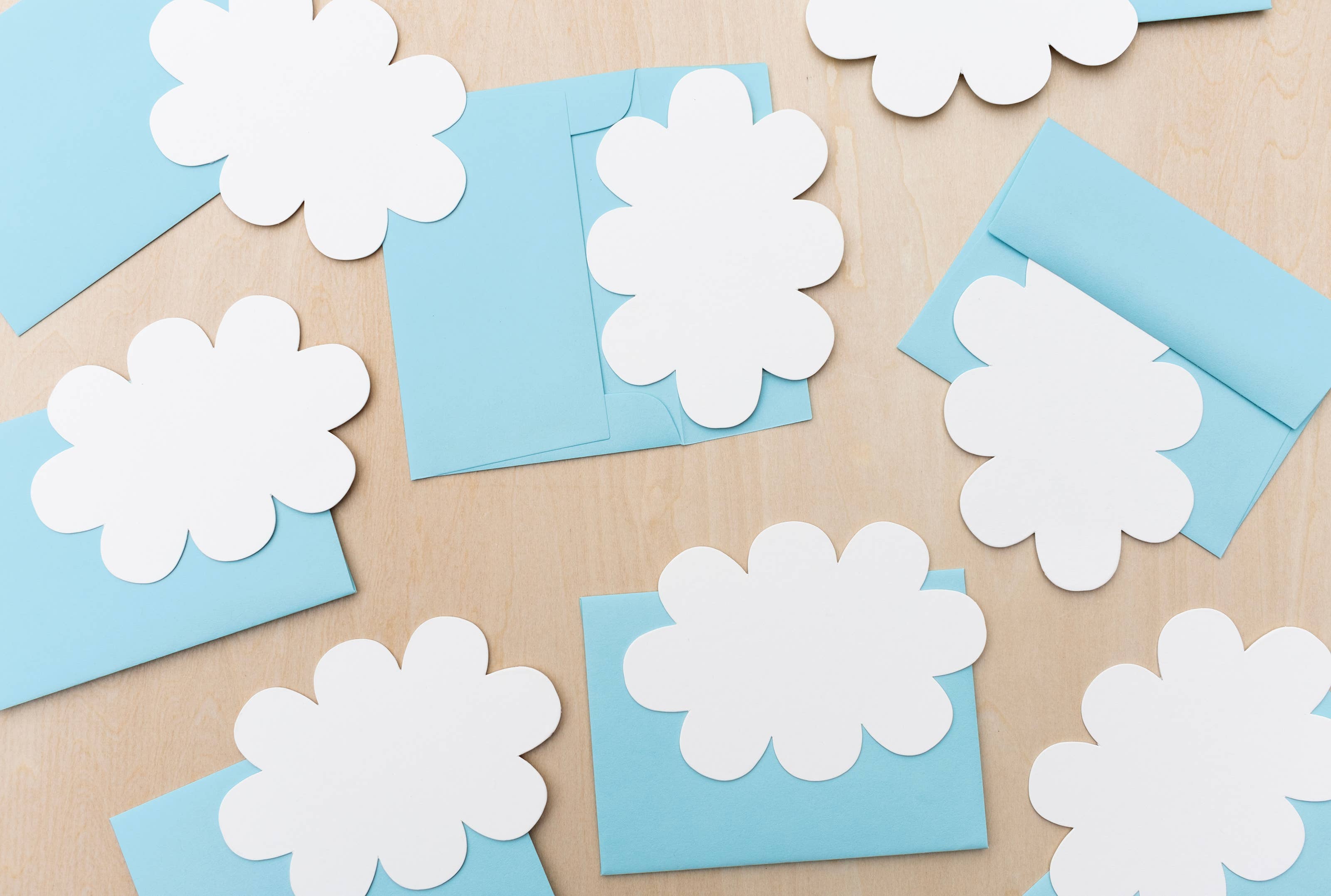 Cloud - Set of 8 Die Cut Note Cards
