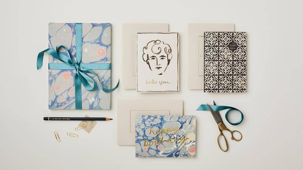 Blue Marble Happy Birthday Card